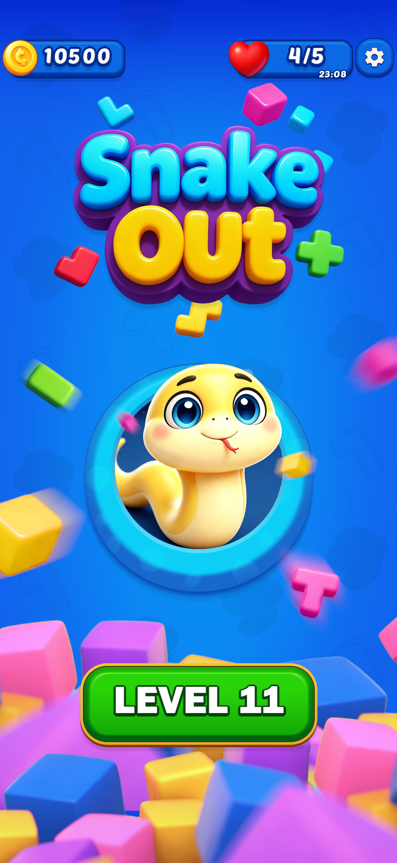 Puzzle Snake Out gameplay screenshot 1